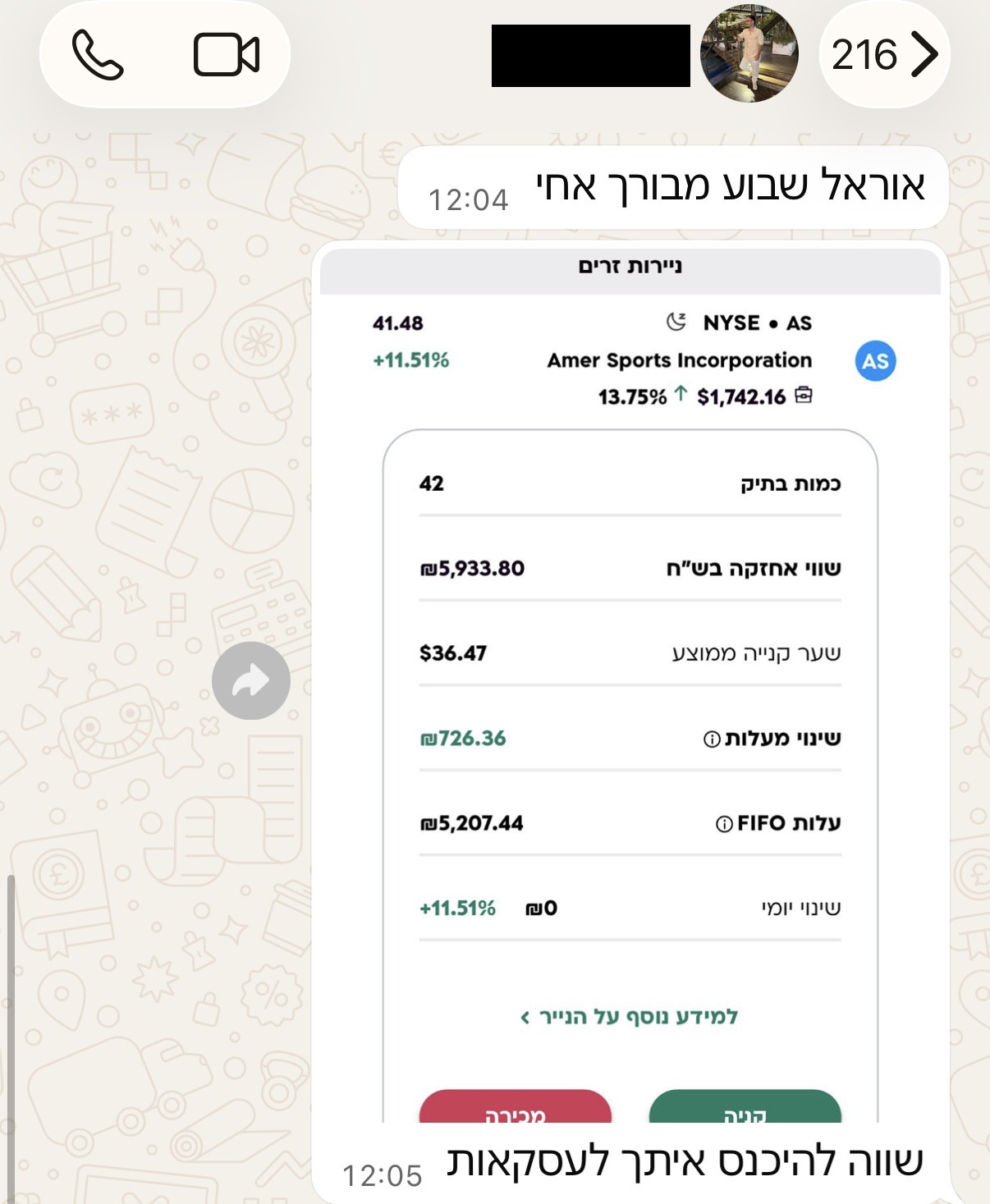 צילום מסך של חבר בקהילה 9